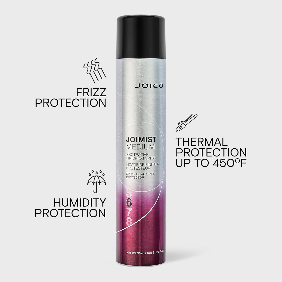 Close-up of the mist texture from Joico for lightweight even coverage