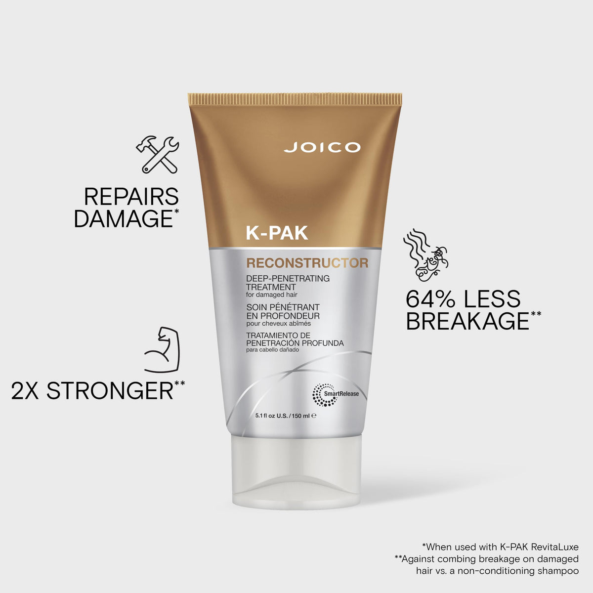 Joico K-PAK being applied to damp hair showing professional use