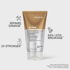 Joico K-PAK being applied to damp hair showing professional use