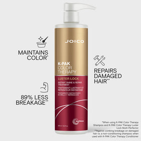 Joico treatment being applied to mid-lengths and ends to repair damage