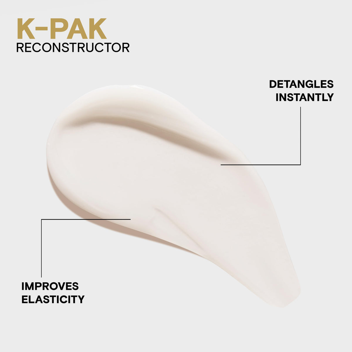 Joico K-PAK before and after hair strands showing improved strength