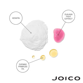 Joico bottles in hand demonstrating 10.1-ounce size and portability