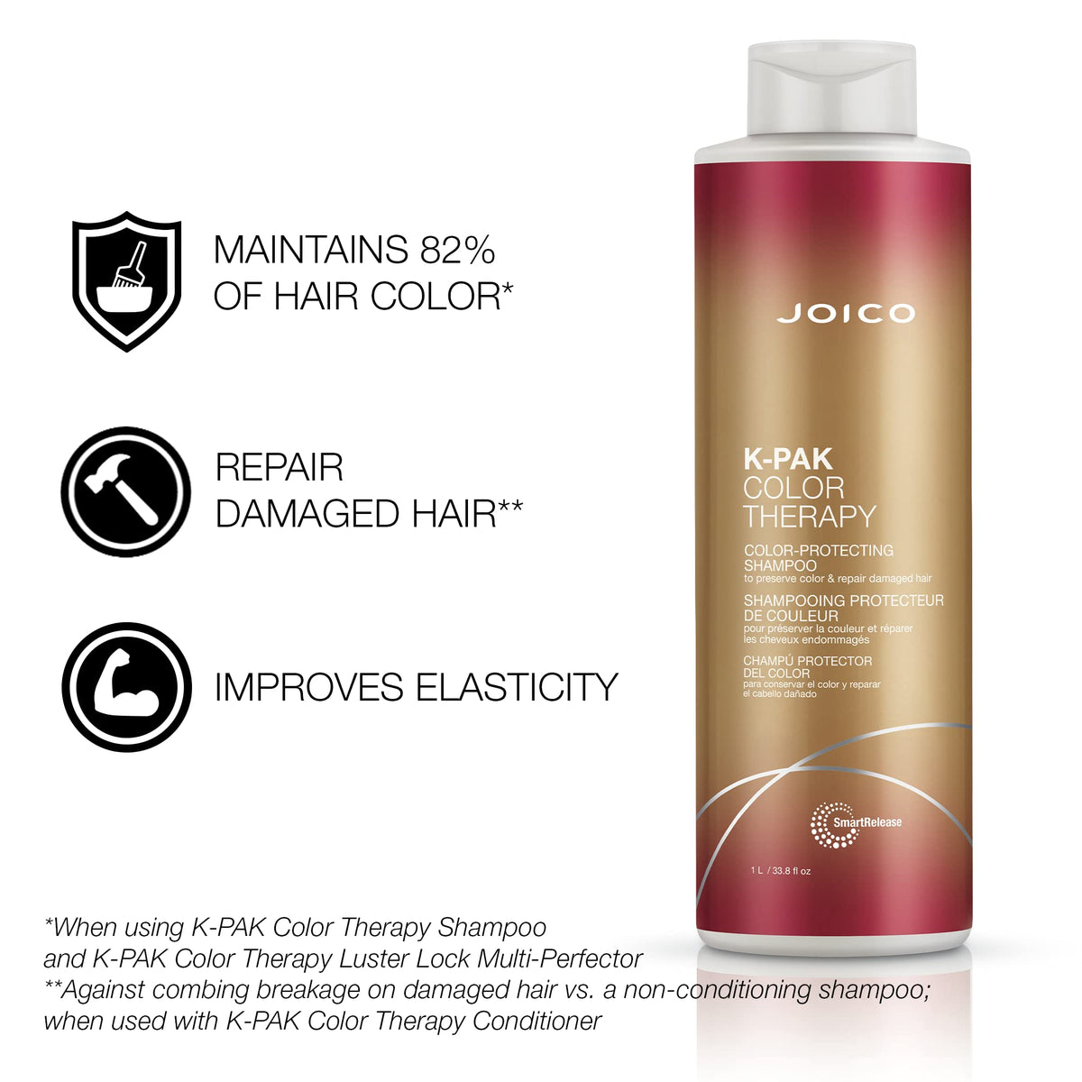 Joico conditioner cream texture demonstrating smoothing and shine