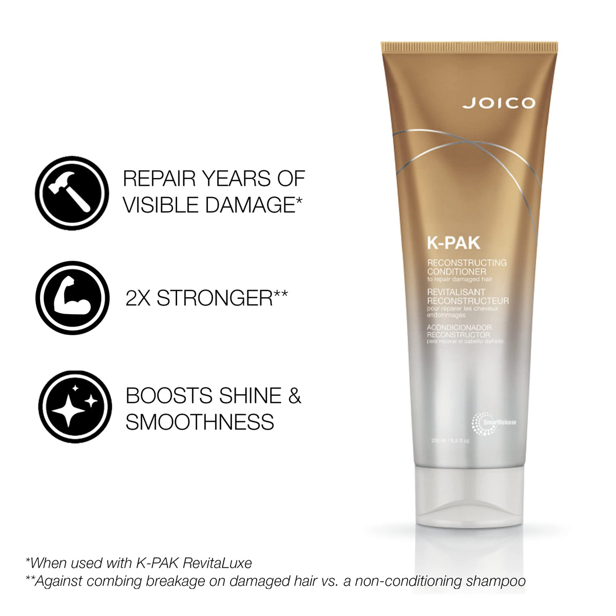 Joico conditioner cream texture showing smooth slip and hydration