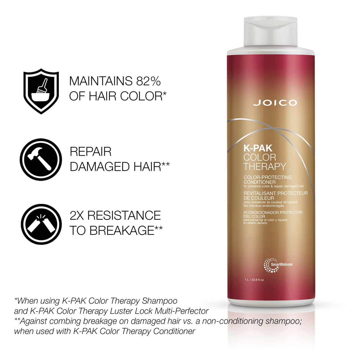Joico open bottles top view revealing product consistency and quality