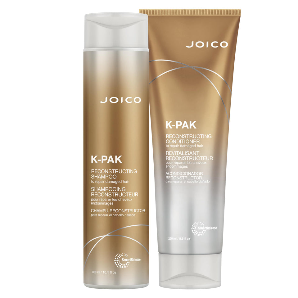 Joico front packaging showing both bottles and repair benefits