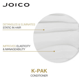 Joico in-shower use with lathered hair showing gentle cleansing