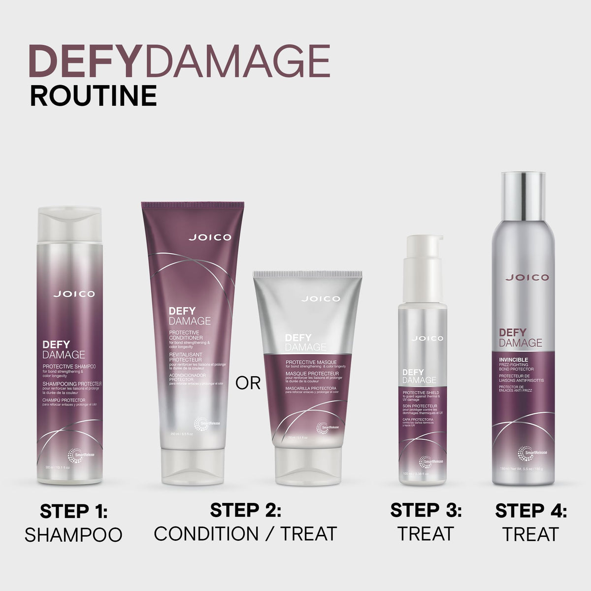 Joico finished color-treated hair reflecting shine and stronger-looking strands