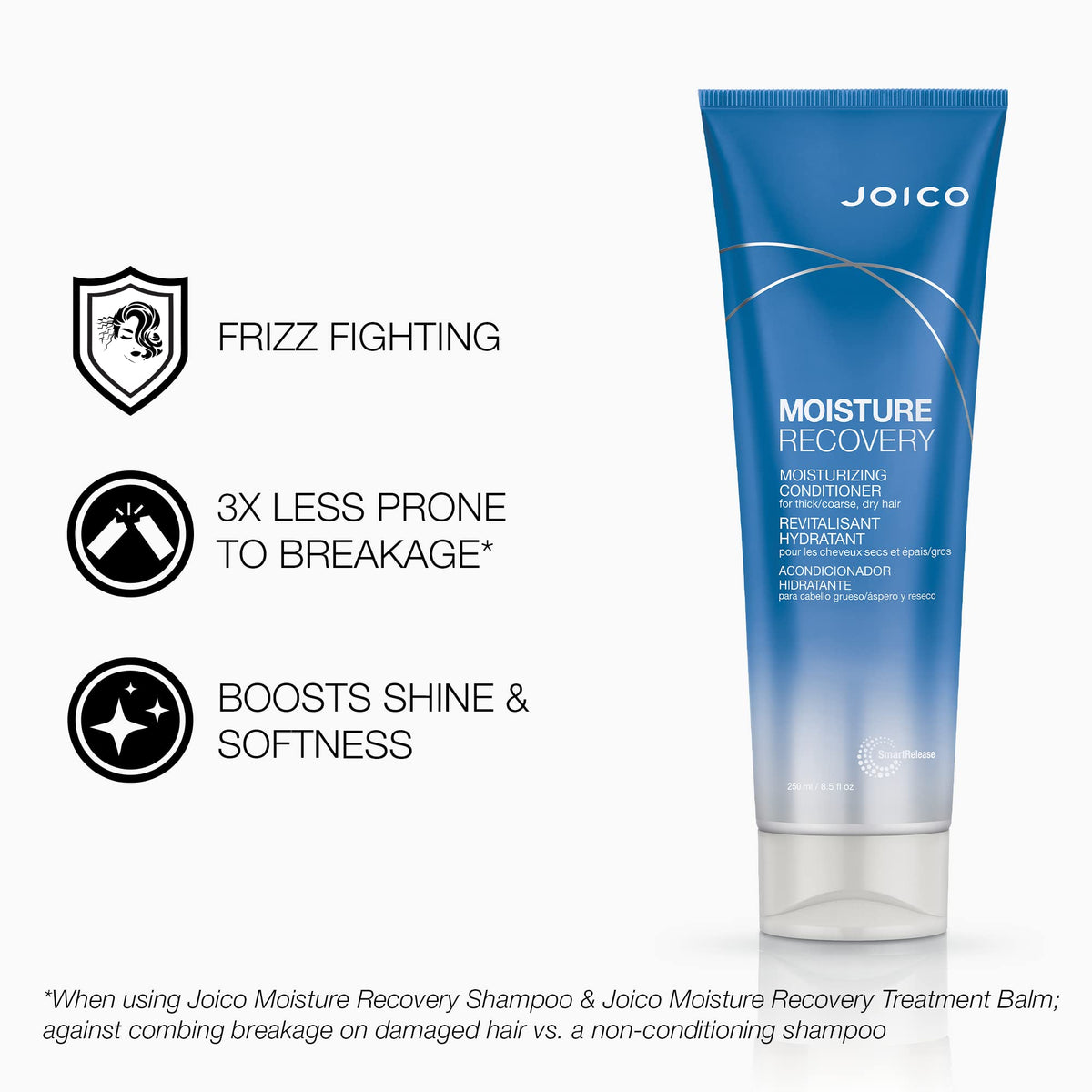 Joico open bottle cap detail emphasizing easy dispensing