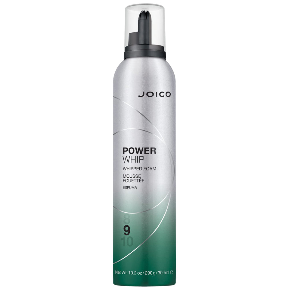 Joico Power Whip front packaging shows product and benefits for styling