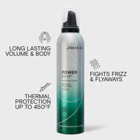 Joico Power Whip texture on palm demonstrating lightweight applicator benefit