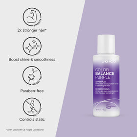 Joico shampoo applied to hair in hand demonstrating effective coverage