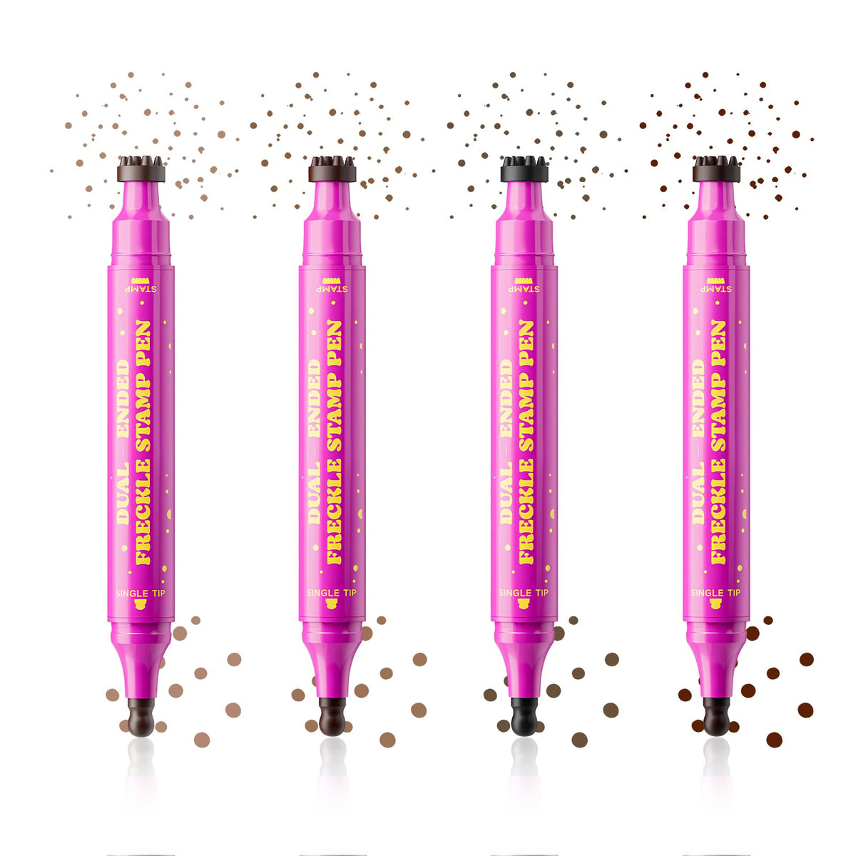 Jolilab dual-ended pen closeup highlighting stamp and tip benefit