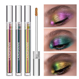 Jolilab front packaging showing metallic liquid chameleon eyeshadow benefits of long-wear