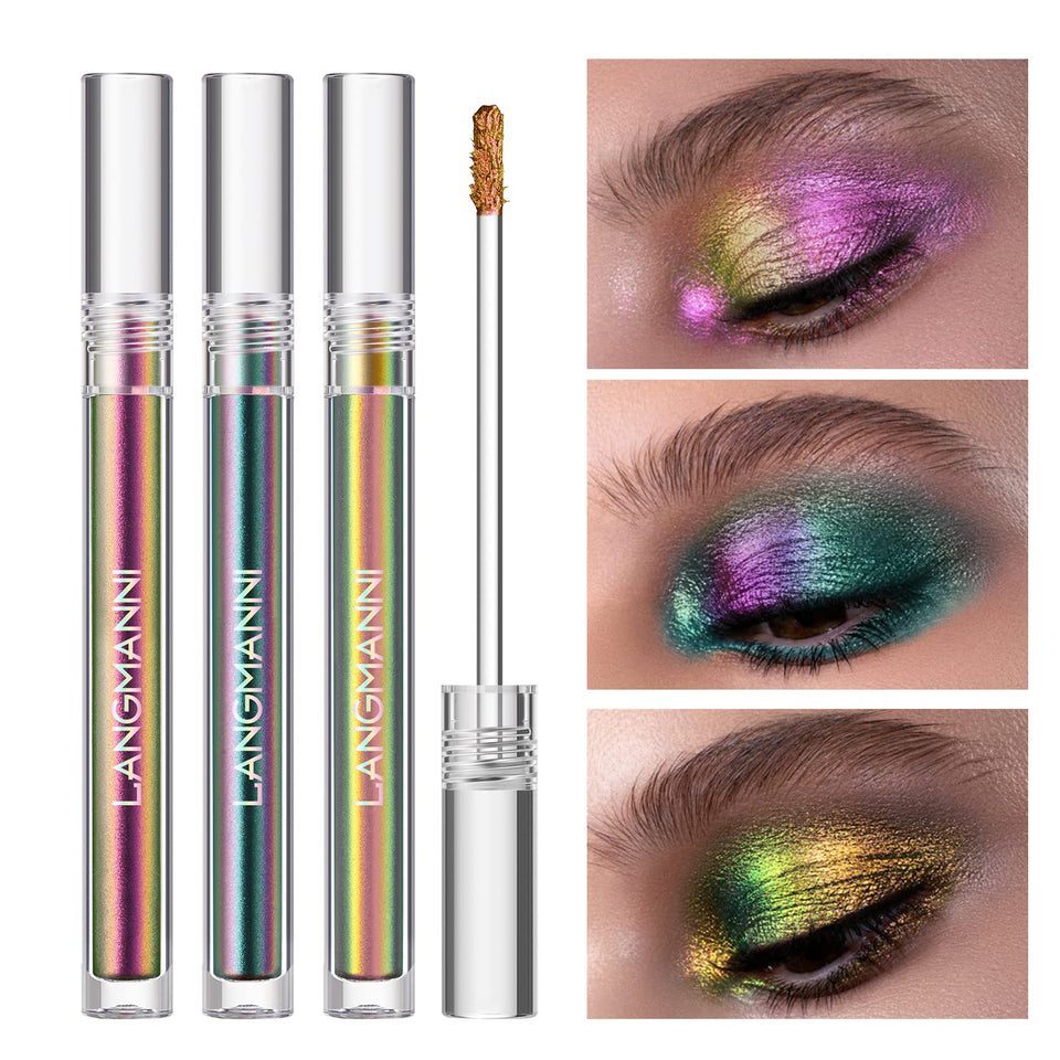 Jolilab front packaging showing metallic liquid chameleon eyeshadow benefits of long-wear