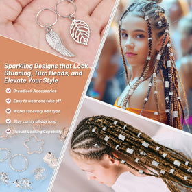Jollidecor metal hair cuff close-up showing texture and durable finish