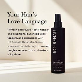 Jon Renau label close-up highlighting ingredients and usage information benefit
