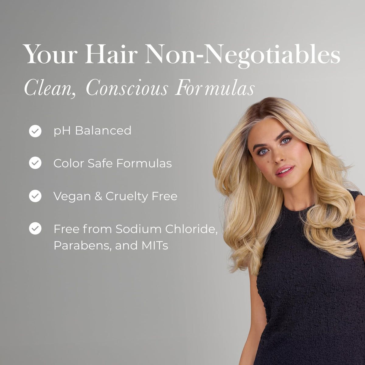 Jon Renau mist spray action over synthetic hair demonstrating even coverage benefit