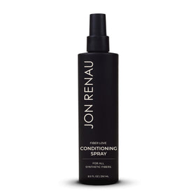 Jon Renau bottle front view showing label and size benefit: clear product ID