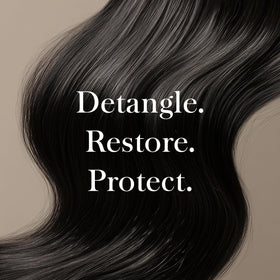 Jon Renau used by model refreshing wig outdoors for natural-looking shine