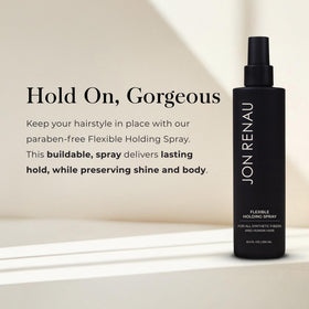 Jon Renau fine mist spray closeup illustrating even application and coverage