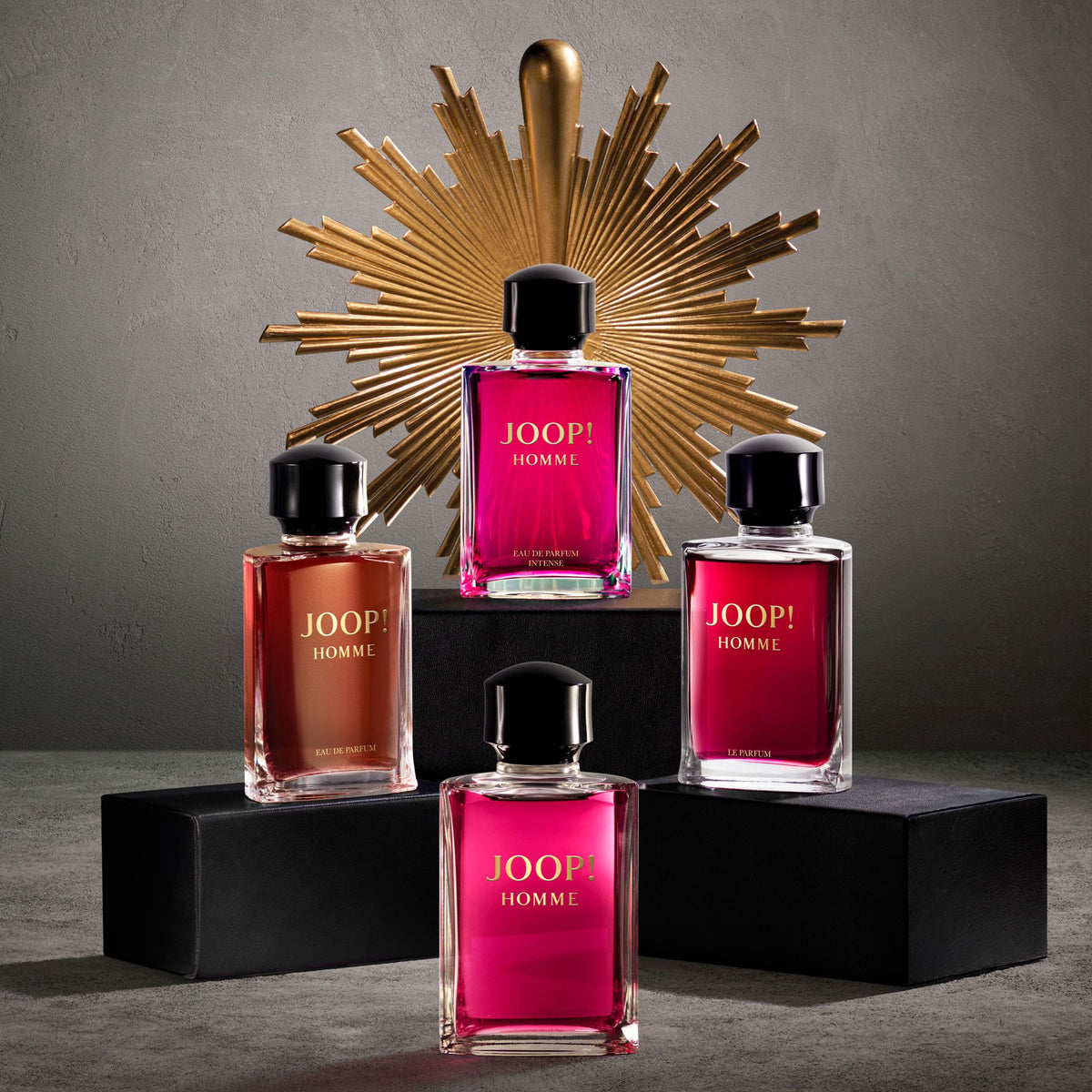 Joop! bottle staged in evening setting suggesting date-night appeal