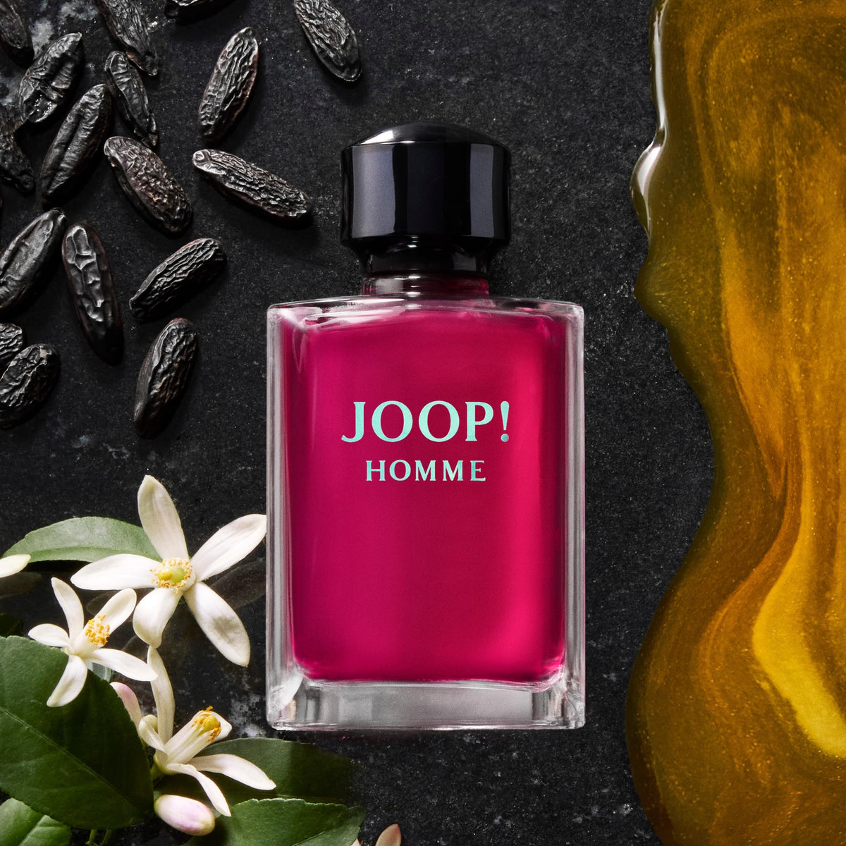 Joop! fine mist cloud from bottle illustrating fragrance diffusion and alluring projection