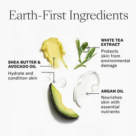 Josie Maran argan oil droplet and nuts highlighting nourishing fatty acids for hydration benefits