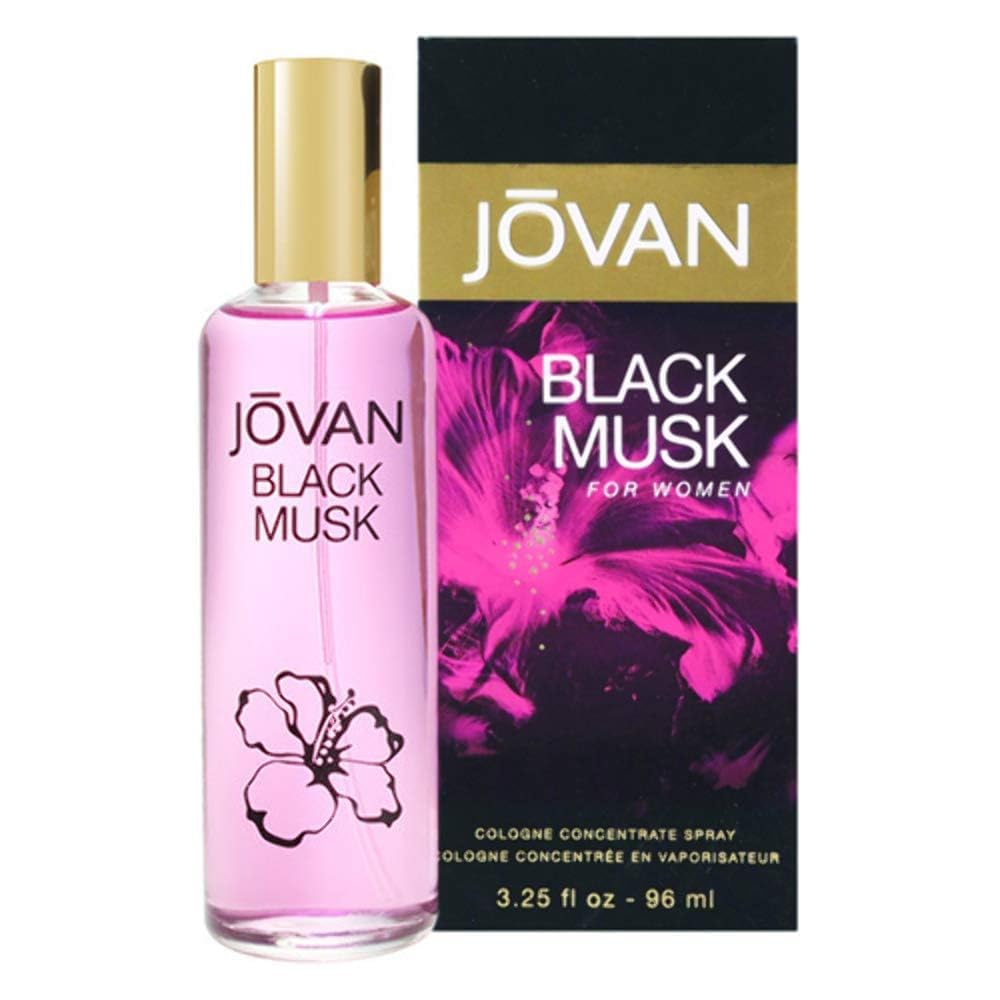 Jovan black must on evening dresser scene suggesting warm, sophisticated wear