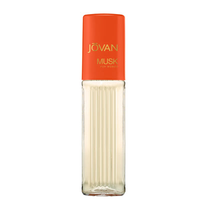 jovan front bottle showing sleek cylinder and travel size benefit