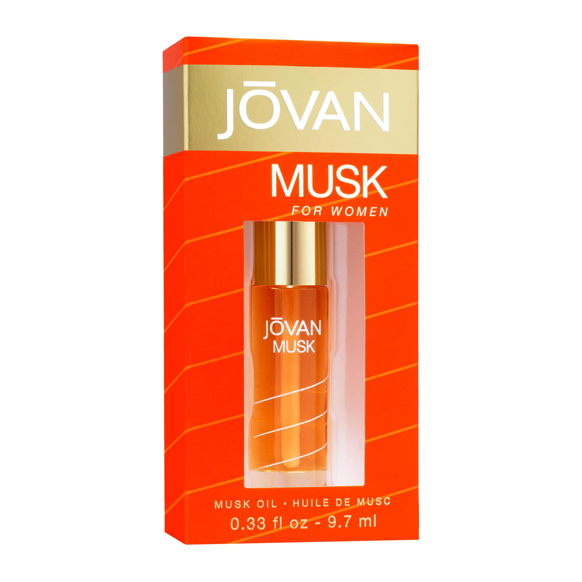 Jovan rollerball close-up revealing applicator and compact travel-friendly design