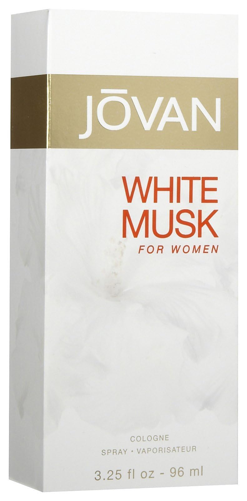 Jovan white musk closeup spray detail highlighting mist and easy application benefit