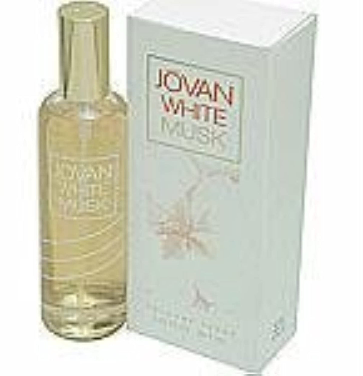 Jovan White Musk next to common items to show the 3.25 oz size and portability