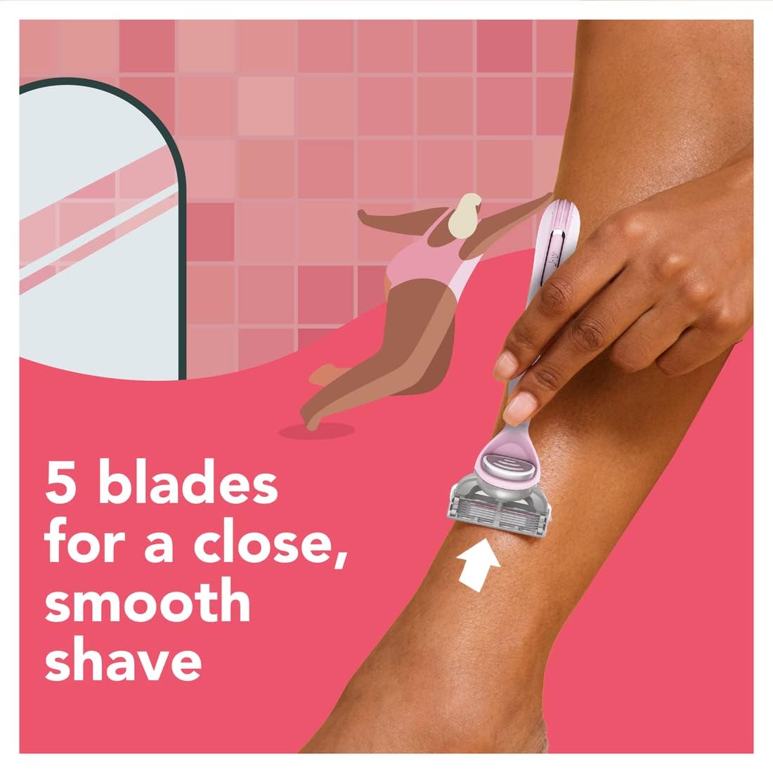 JOY close-up of five blades highlighting precise cutting and smooth finish