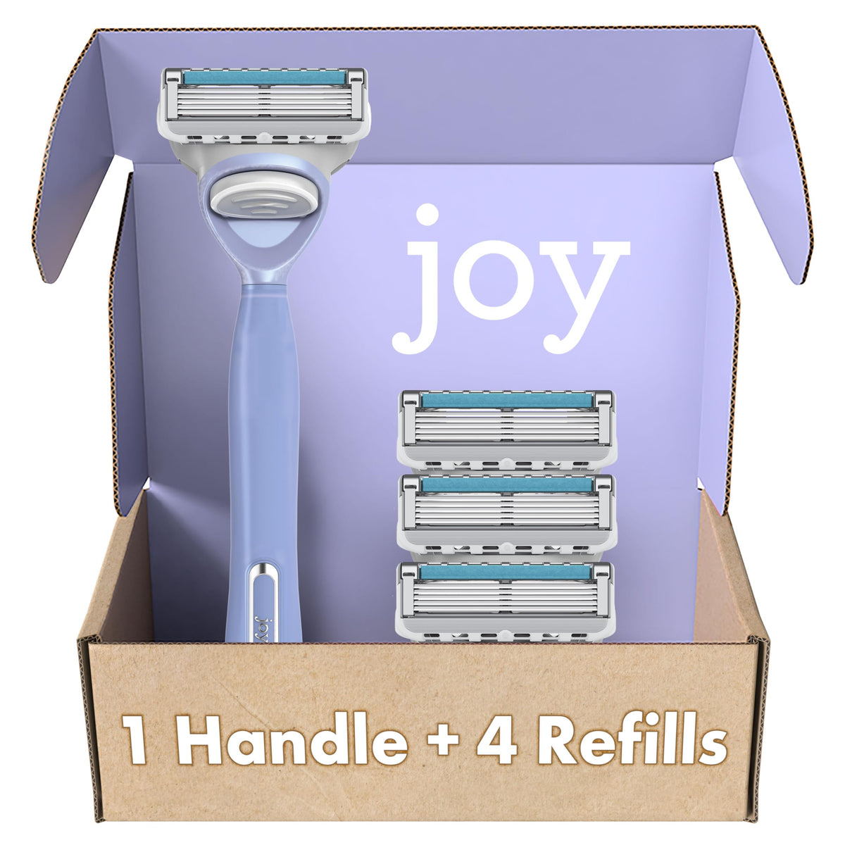 JOY teal handle front view showing secure grip and easy control