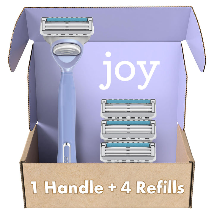 JOY teal handle front view showing secure grip and easy control