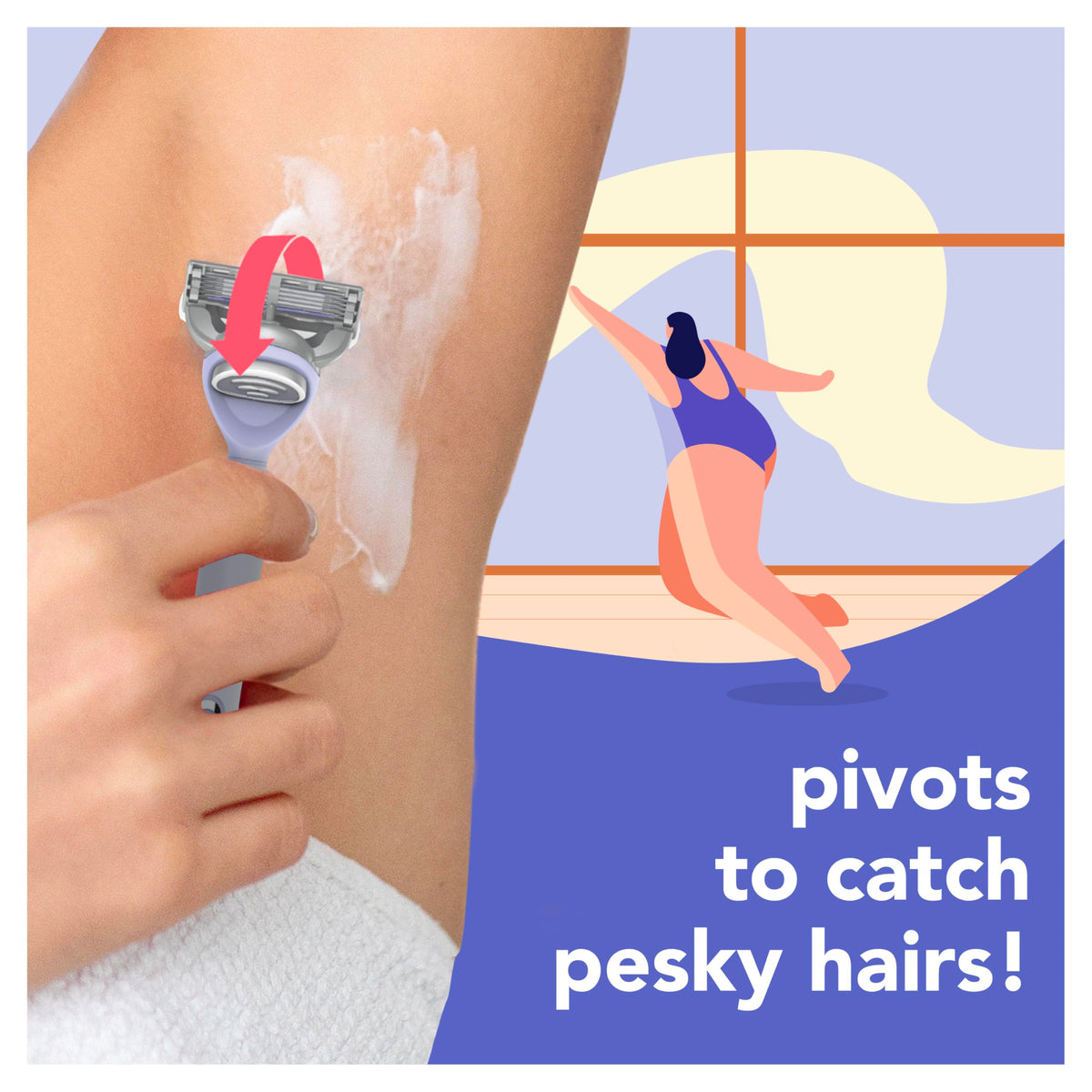 JOY lubricating strip texture highlighting smoother glide and protection