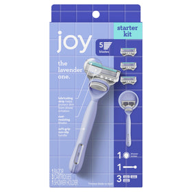 JOY three replacement cartridges arranged to show spare supply benefit