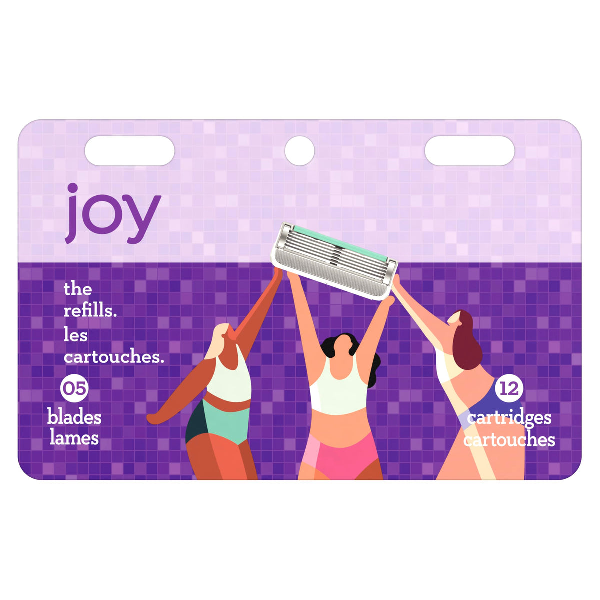JOY razor in bathroom lifestyle setting showing comfortable use
