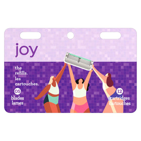 JOY razor in bathroom lifestyle setting showing comfortable use