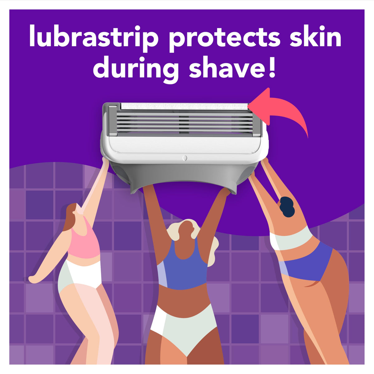 JOY razor pivot head in use following body contours smoothly