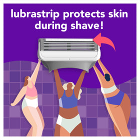 JOY razor pivot head in use following body contours smoothly
