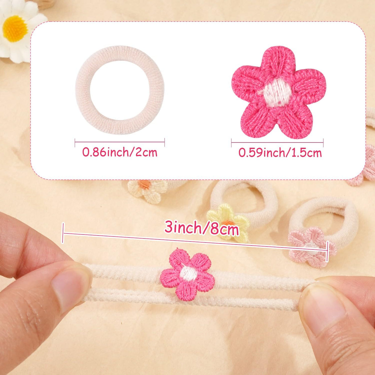 JOYOYO embroidered flower close-up highlighting delicate stitching and soft look