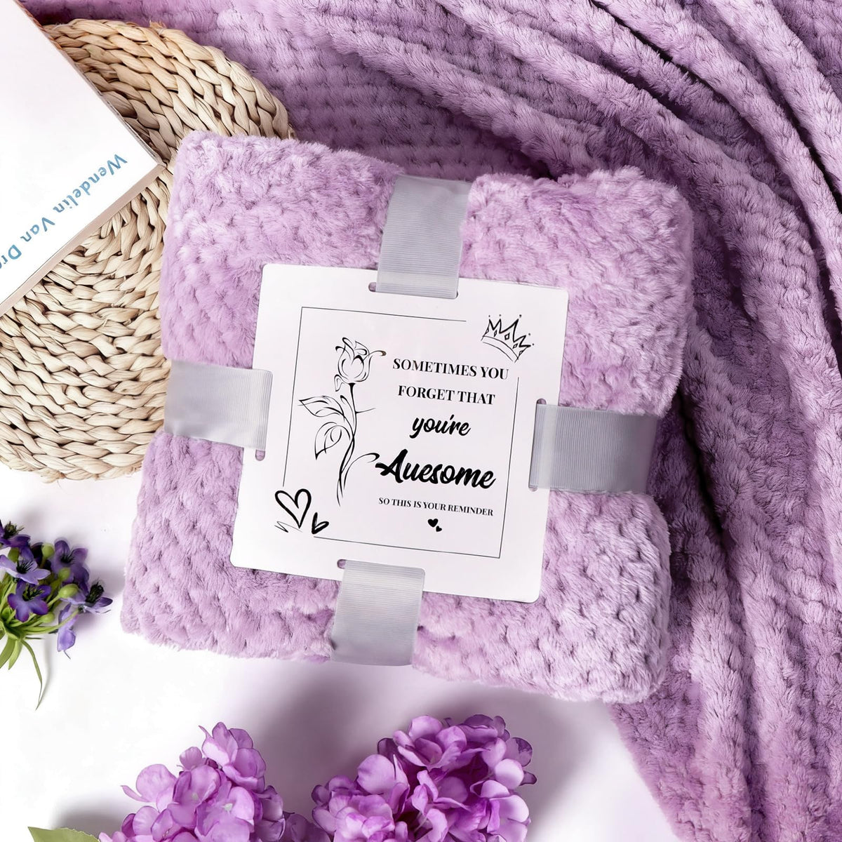 Joyvella candle and bath bomb arrangement showing calming scent and relaxation benefit