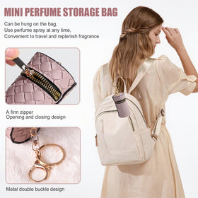 JPNK open pouch holding atomizers for organized storage and spill protection