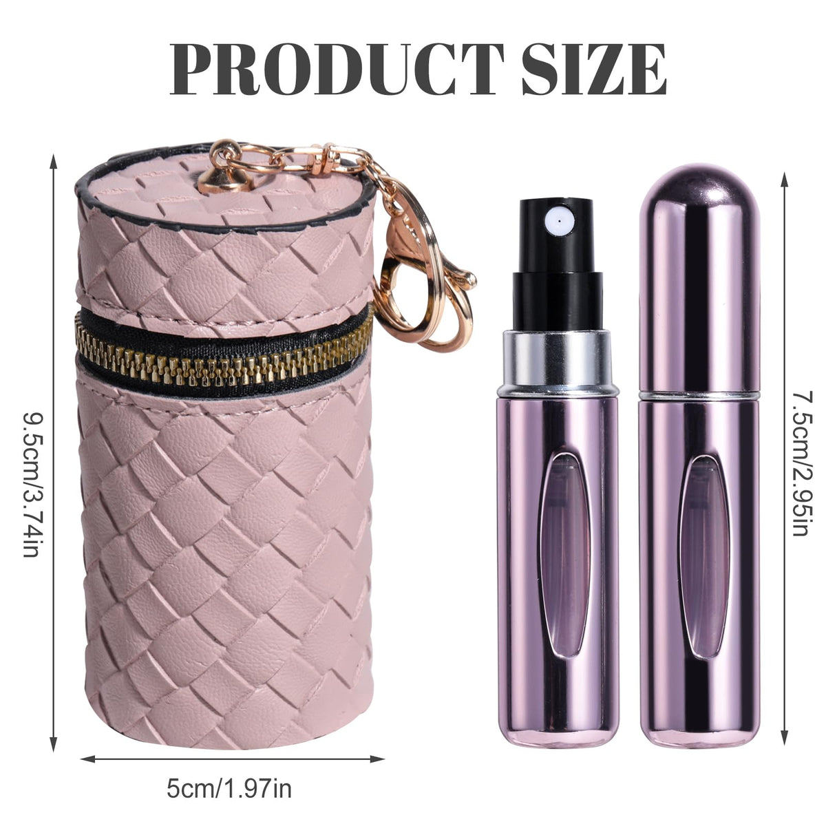 JPNK pouch inside a handbag illustrating on-the-go perfume refresh convenience
