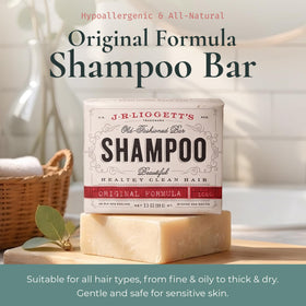 J·R·LIGGETT'S hand-cut bar texture highlighting gentle, natural formulation