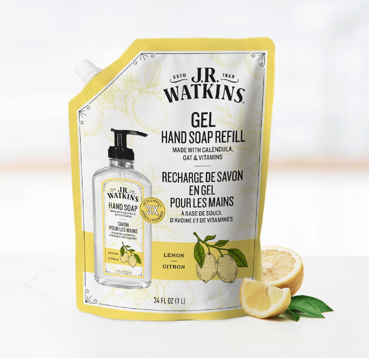 J.R. Watkins gel texture close-up highlighting moisturizing consistency