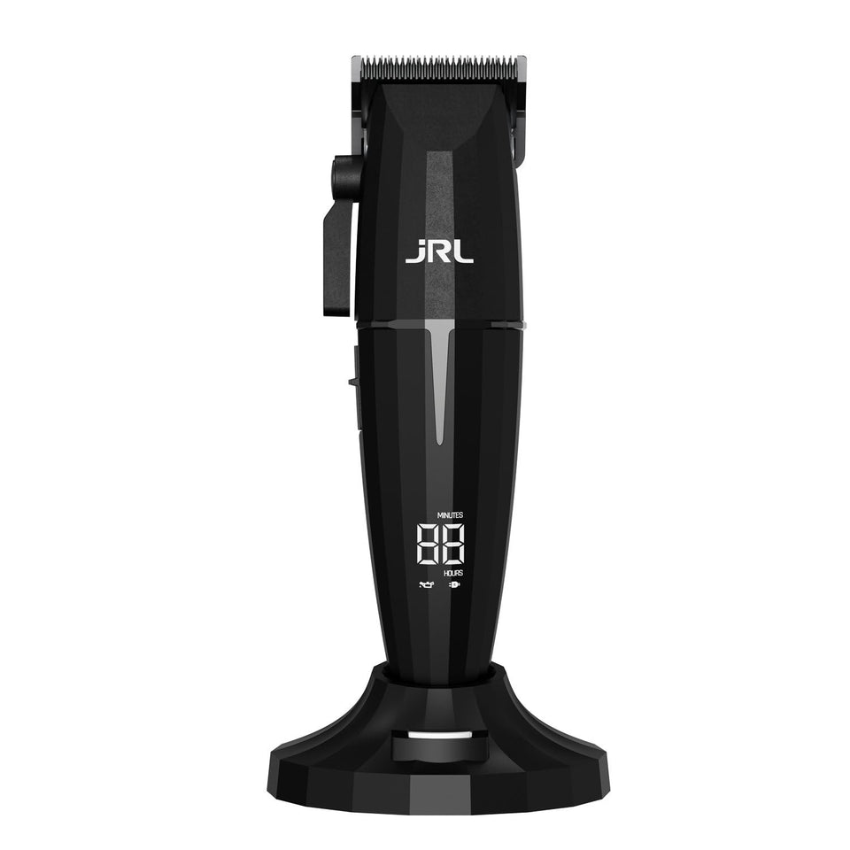 JRL Onyx front view showing clipper body and blade for professional durability