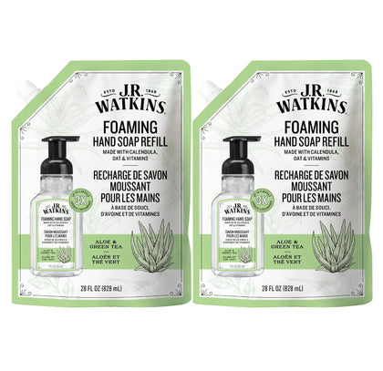 J.R. Watkins front packaging showing product name and scent, highlights moisturizing benefit